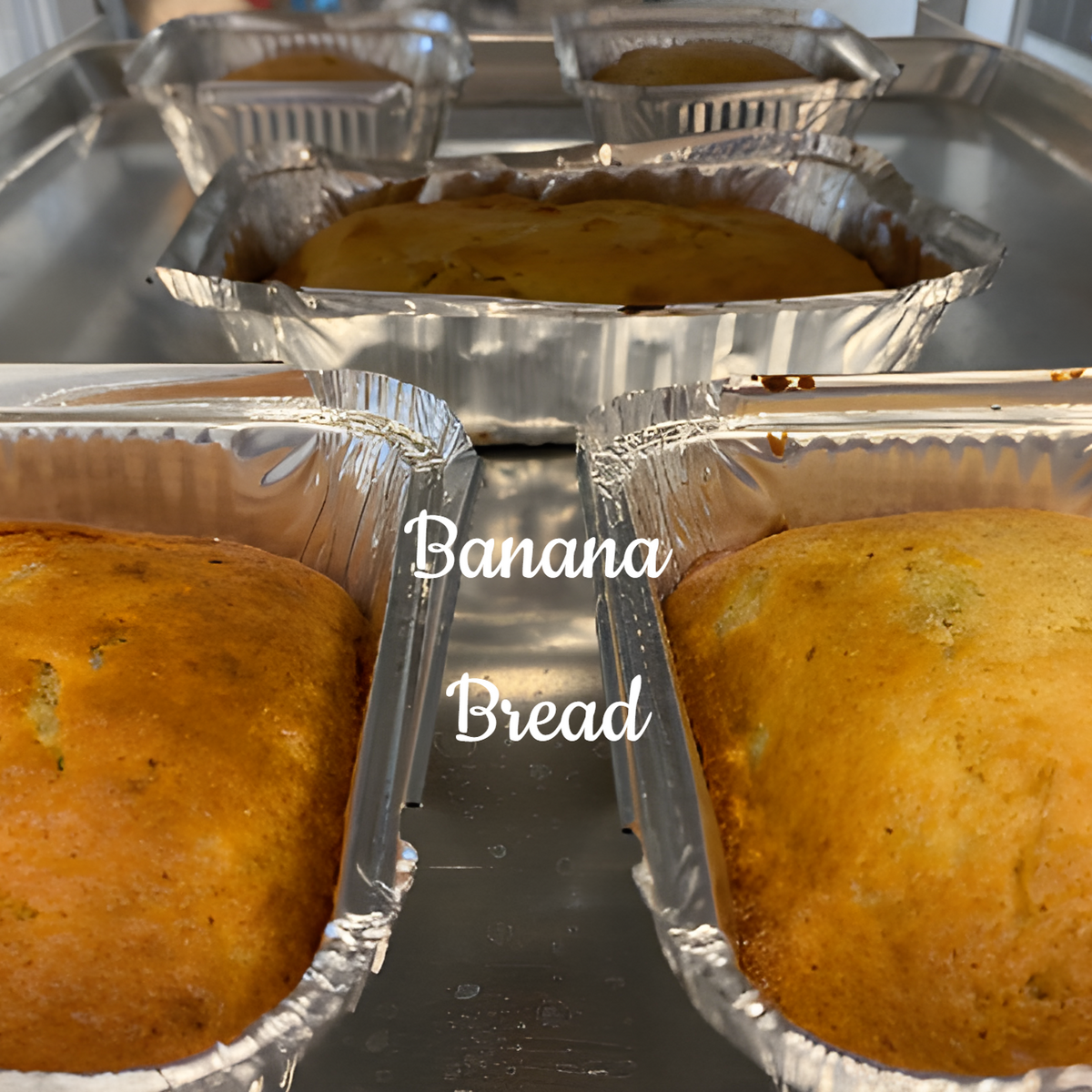 Banana bread loaves