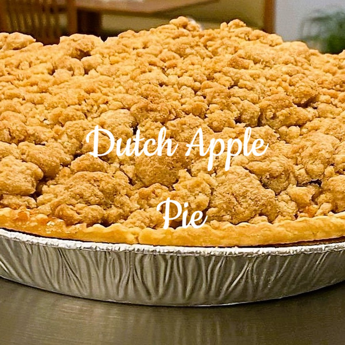 Dutch apple pie with crumb topping