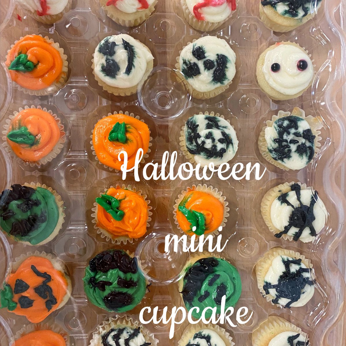 Halloween mini cupcakes